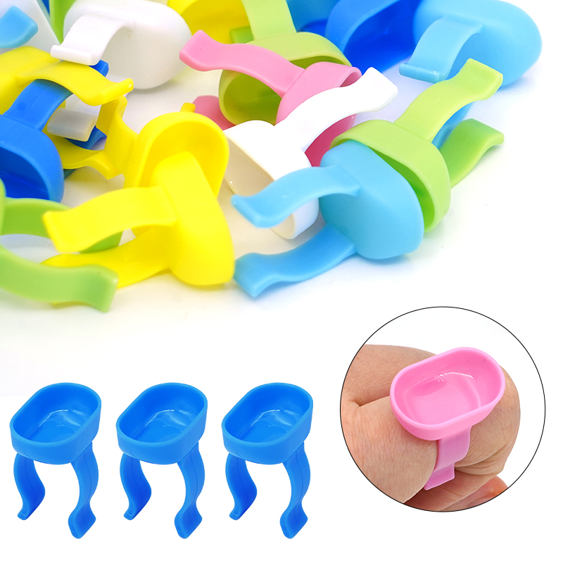 Mixing Cup Silicone - 20 Buah Cincin Jari Pencampur Gigi