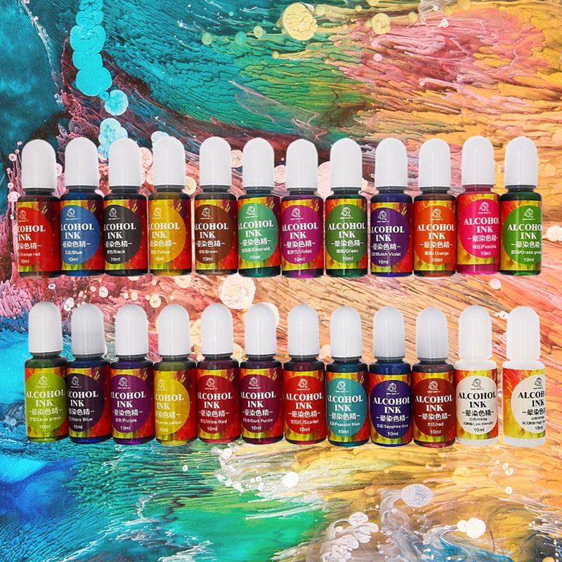 Resin Dye Alcohol - 24 Warna 10Ml Tinta Seni Alkohol
