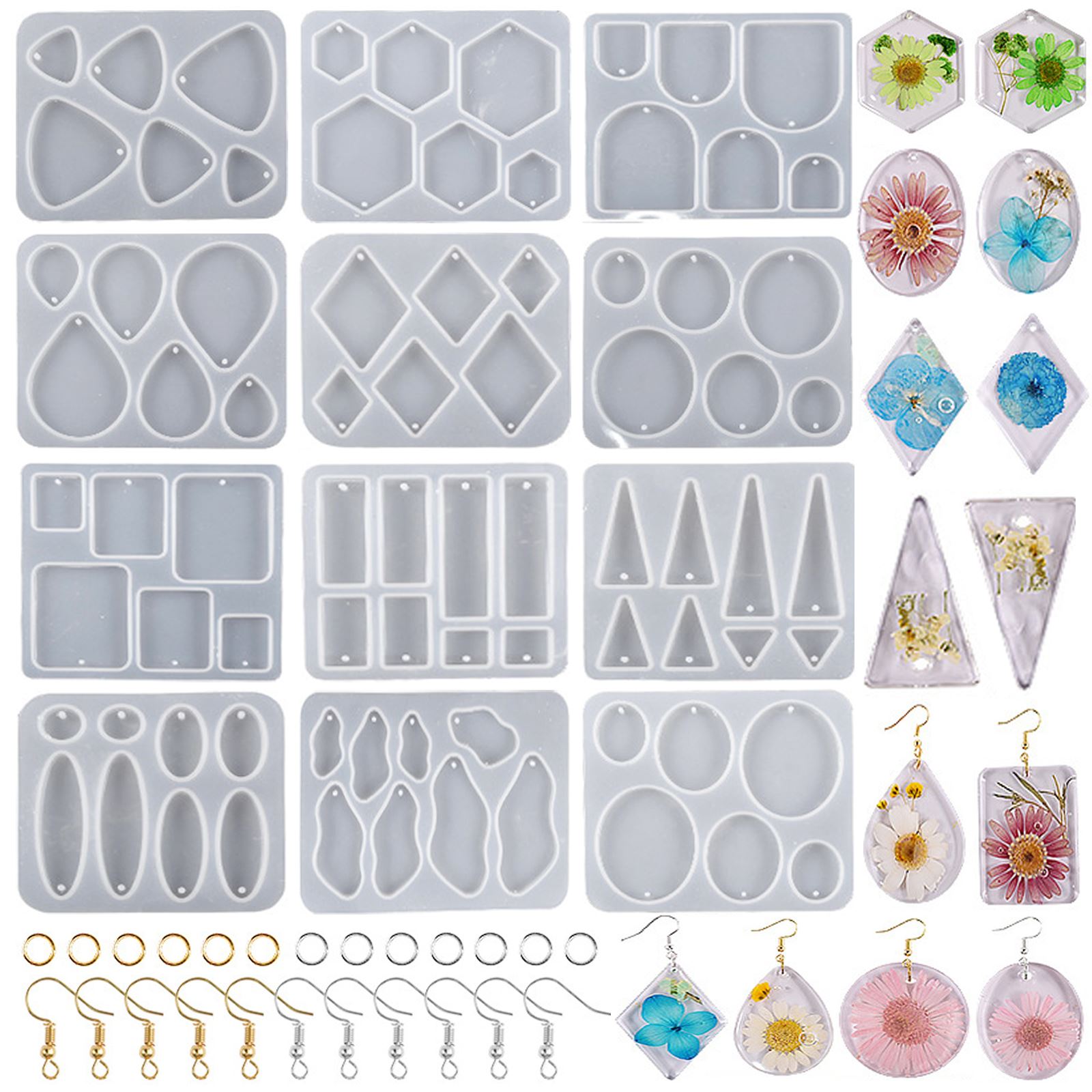 Geometrik Anting Liontin Cetak - Mixing Cup Silicone ulasan dan harga