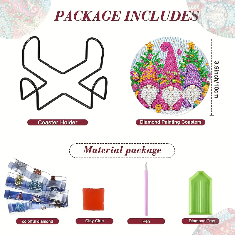 8 buah/set set tatakan gelas b - Resin Craft Kit ulasan dan harga