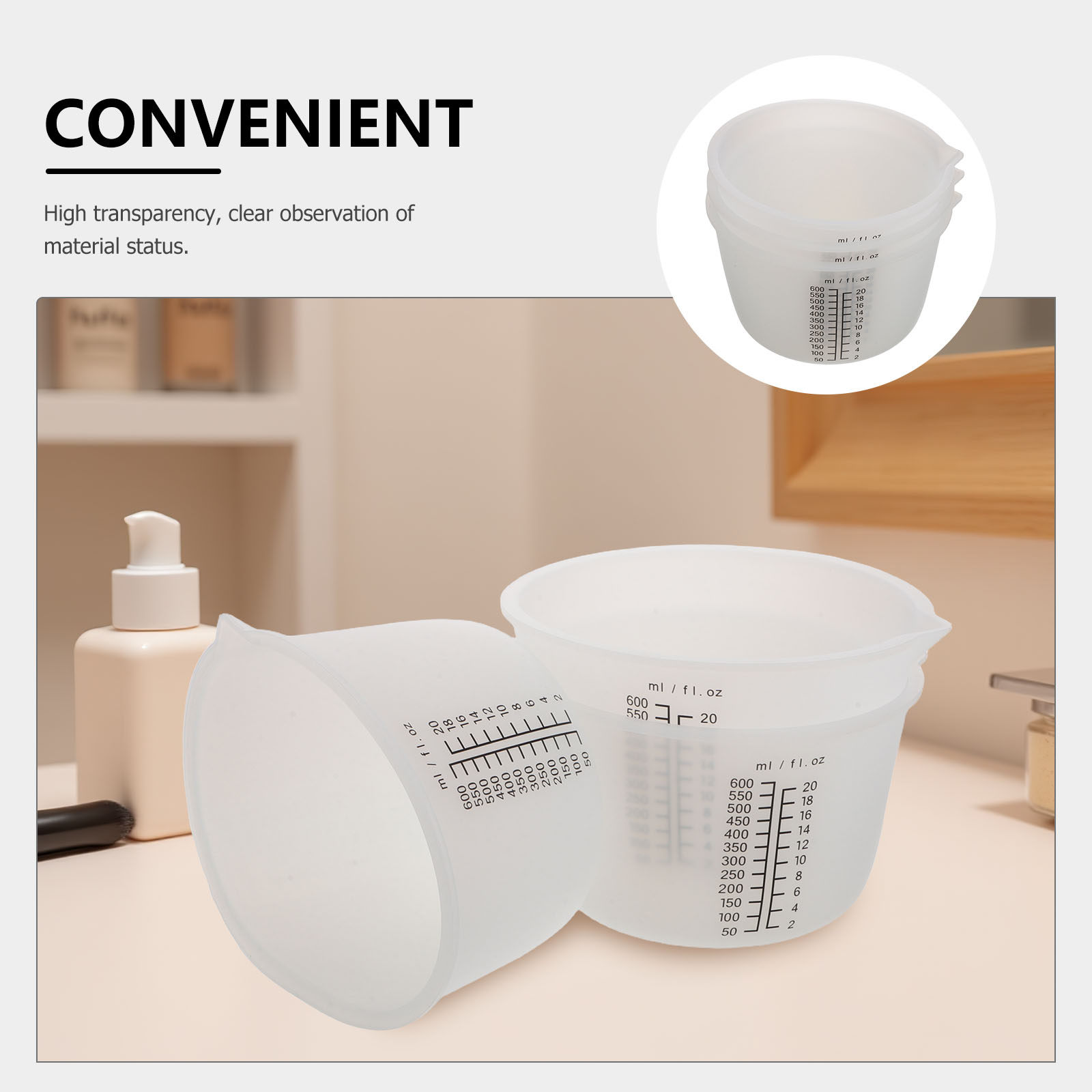 3 Buah Gelas Pencampur Resin S - Mixing Cup Silicone ulasan dan harga
