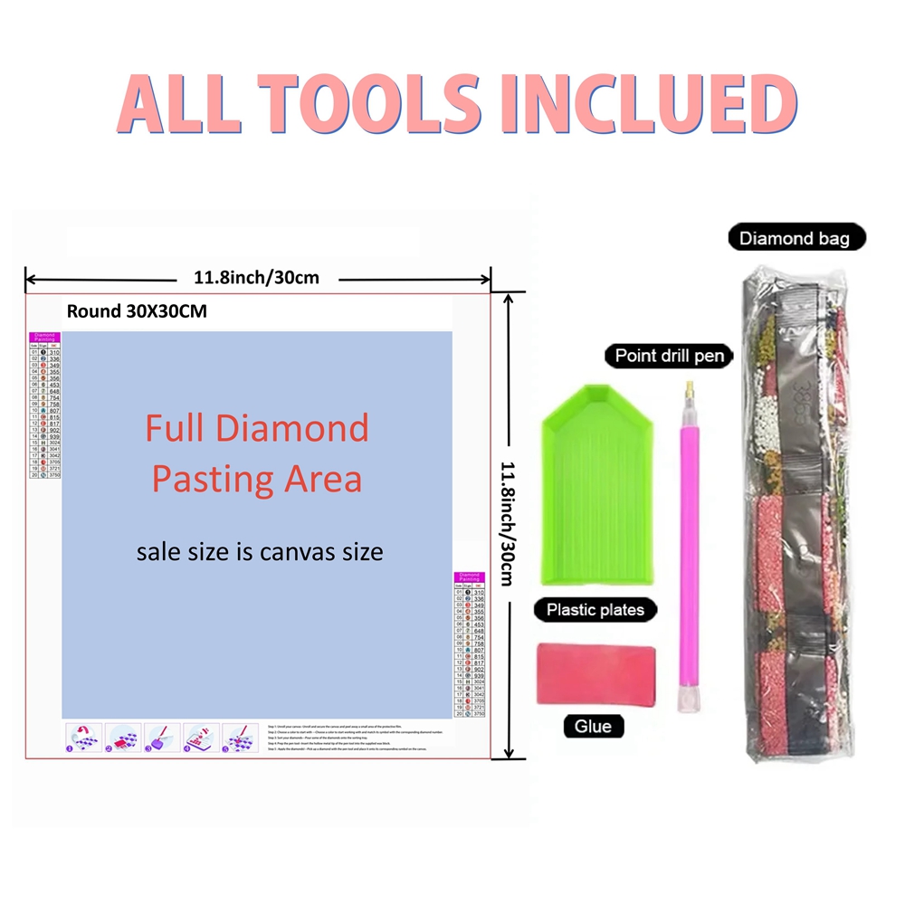 2025 Lukisan Berlian 5D DIY An - Resin Craft Kit ulasan dan harga
