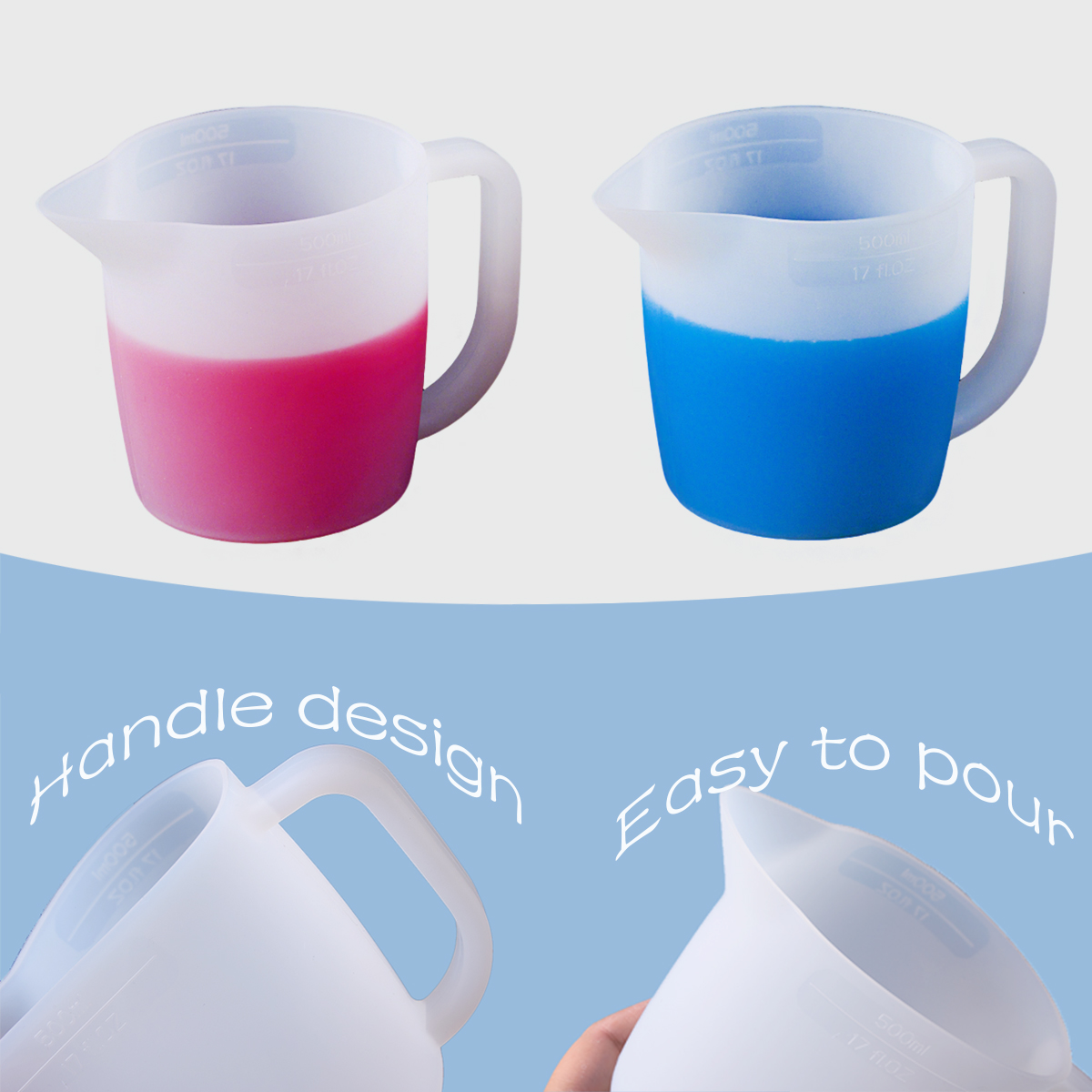 Gelas Ukur Silikon 500ML denga - Mixing Cup Silicone ulasan dan harga