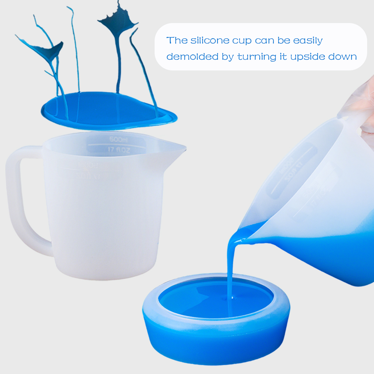 Gelas Ukur Silikon 500ML denga - Mixing Cup Silicone ulasan dan harga