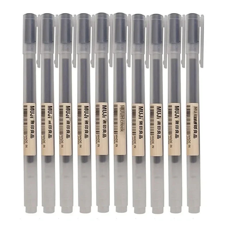 Pena Gel MUJI Cantik Hitam/Mer - Muji Stationery Gel Pen ulasan dan harga