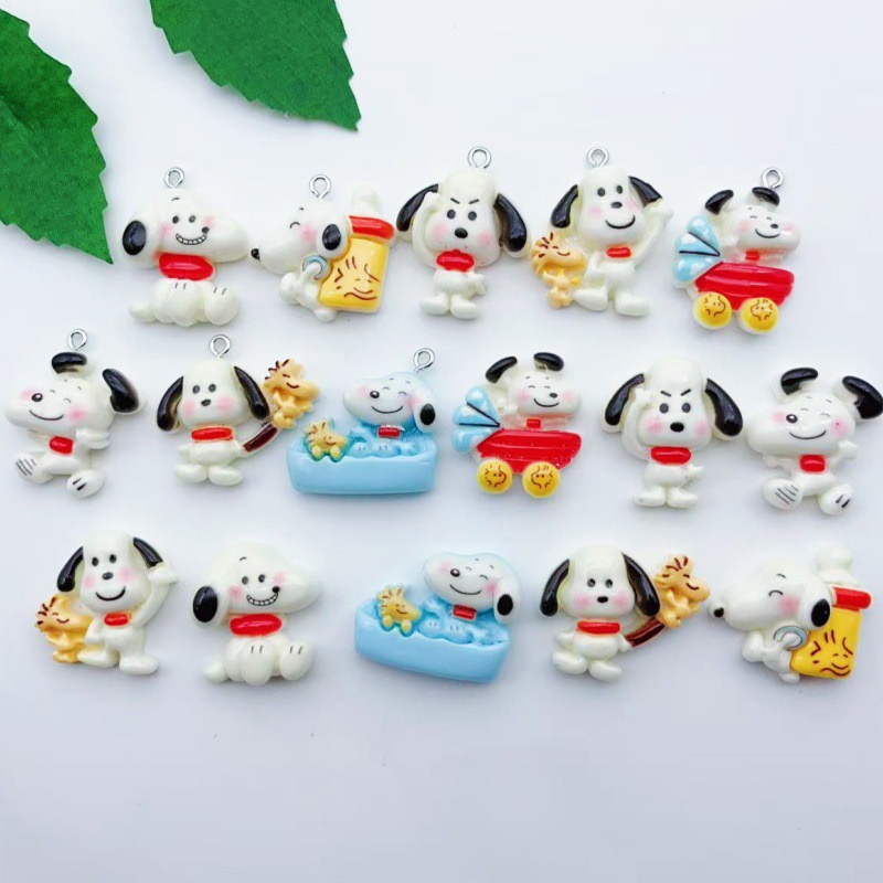 12 buah liontin anjing kartun  - Resin Craft Projects ulasan dan harga