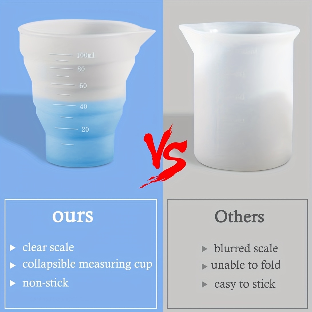 50-500Ml Gelas Ukur Silikon Da - Mixing Cup Silicone ulasan dan harga