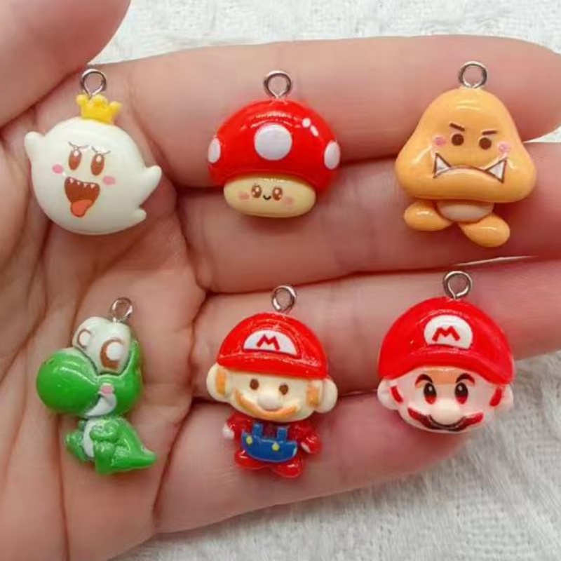 10 buah liontin kartun resin,  - Resin Craft Projects ulasan dan harga