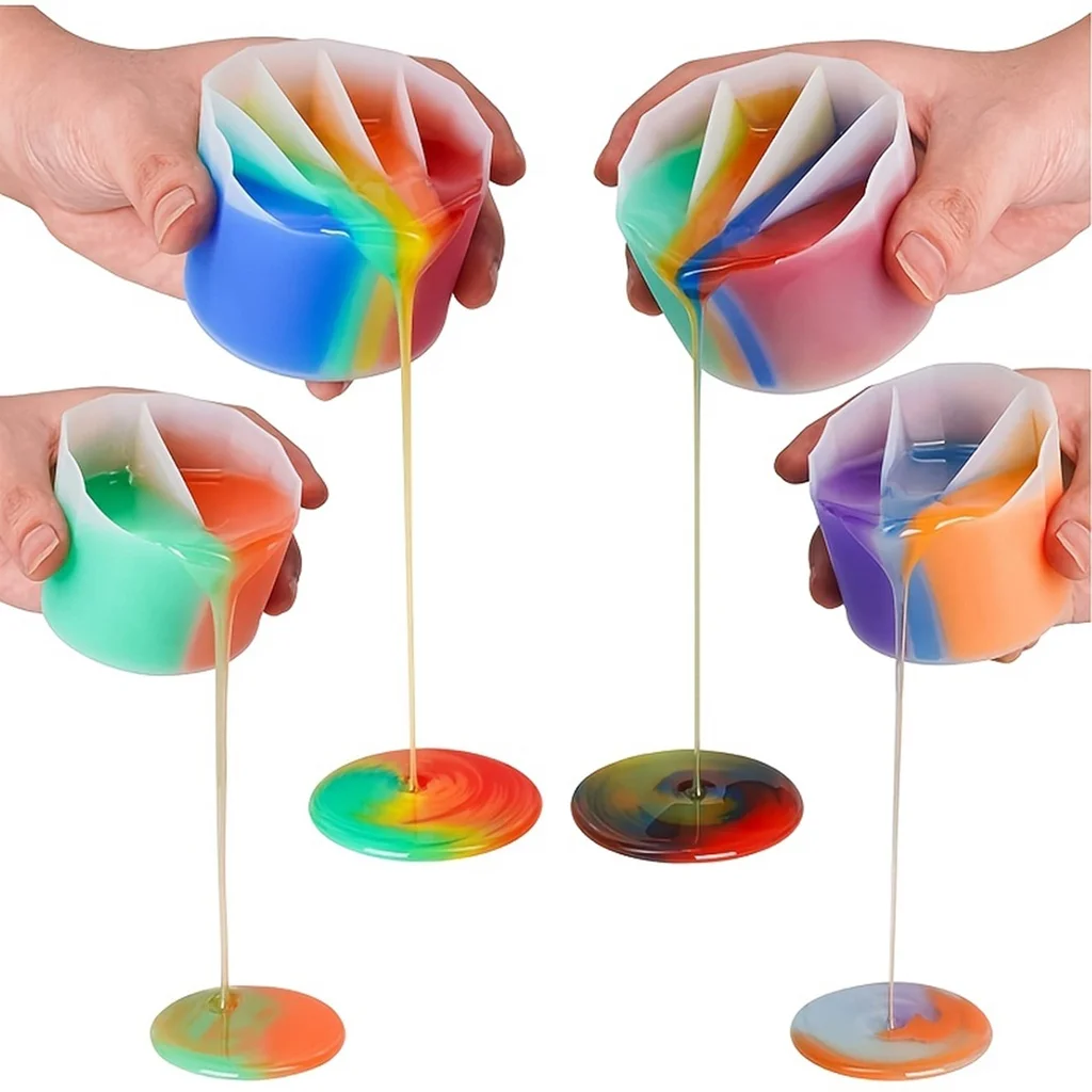 Cangkir pemisah pencampur warn - Mixing Cup Silicone ulasan dan harga